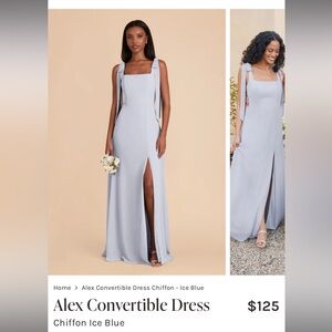 Birdy Grey Alex Convertible Dress in Chiffon Ice Blue